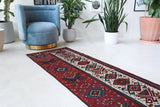 Vintage Turkish runner rug in a living room setting, pile rug, Turkish rug, vintage rug, portland, rug shop, bright colors, wild shaman, soft rug, bold color, Portland, Oregon, rug store, rug shop, local shop, antique rug