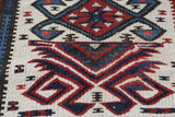Vintage Turkish runner rug in a living room setting, pile rug, Turkish rug, vintage rug, portland, rug shop, bright colors, wild shaman, soft rug, bold color, Portland, Oregon, rug store, rug shop, local shop, antique rug