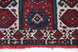 Vintage Turkish runner rug in a living room setting, pile rug, Turkish rug, vintage rug, portland, rug shop, bright colors, wild shaman, soft rug, bold color, Portland, Oregon, rug store, rug shop, local shop, antique rug