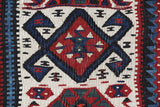 Vintage Turkish runner rug in a living room setting, pile rug, Turkish rug, vintage rug, portland, rug shop, bright colors, wild shaman, soft rug, bold color, Portland, Oregon, rug store, rug shop, local shop, antique rug