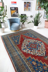 Vintage Turkish rug in a living room setting, Area rug in a living room setting, pile rug, Turkish rug, custom rug, modern rug, portland, rug shop, bright colors, wild shaman, soft rug, bold color, Portland, Oregon, rug store, rug shop, local shop
