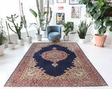 Vintage Turkish rug in a living room setting, pile rug, Turkish rug, vintage rug, portland, rug shop, bright colors, wild shaman, soft rug, bold color, Portland, Oregon, rug store, rug shop, local shop, antique rug