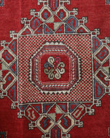 Vintage Turkish rug in living room setting, old rug, antique rug, pastel colors, faded colors, Turkish rug, vintage rug, soft rug, Portland, Oregon, rug store, rug shop, local shop