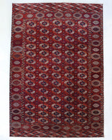 Antique Turkmen rug in a living room setting, pile rug, Turkish rug, vintage rug, portland, rug shop, bright colors, wild shaman, soft rug, bold color, Portland, Oregon, rug store, rug shop, local shop, antique rug
