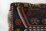 Floor pouf in a living room setting, pillow, turkish pillow, kilim pillow, home decor, decorative pillow, sham, rug pillow, decor, home decor, pouf, floor cushion, cushion, Portland, rugshop, Oregon, Wild Shaman, ottoman