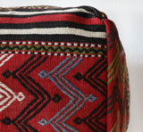 Floor pouf in a living room setting, pillow, turkish pillow, kilim pillow, home decor, decorative pillow, sham, rug pillow, decor, home decor, pouf, floor cushion, cushion, Portland, rugshop, Oregon, Wild Shaman, ottoman