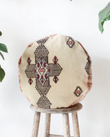 Floor pouf in a living room setting, pillow, turkish pillow, kilim pillow, home decor, decorative pillow, sham, rug pillow, decor, home decor, pouf, floor cushion, cushion, Portland, rugshop, Oregon, Wild Shaman, ottoman