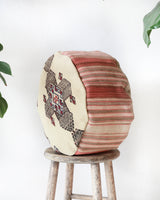 Floor pouf in a living room setting, pillow, turkish pillow, kilim pillow, home decor, decorative pillow, sham, rug pillow, decor, home decor, pouf, floor cushion, cushion, Portland, rugshop, Oregon, Wild Shaman, ottoman