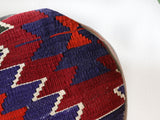 Floor pouf in a living room setting, pillow, turkish pillow, kilim pillow, home decor, decorative pillow, sham, rug pillow, decor, home decor, pouf, floor cushion, cushion, Portland, rugshop, Oregon, Wild Shaman, ottoman
