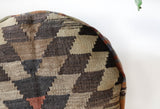 Floor pouf in a living room setting, pillow, turkish pillow, kilim pillow, home decor, decorative pillow, sham, rug pillow, decor, home decor, pouf, floor cushion, cushion, Portland, rugshop, Oregon, Wild Shaman, ottoman