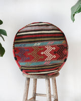 Floor pouf in a living room setting, pillow, turkish pillow, kilim pillow, home decor, decorative pillow, sham, rug pillow, decor, home decor, pouf, floor cushion, cushion, Portland, rugshop, Oregon, Wild Shaman, ottoman