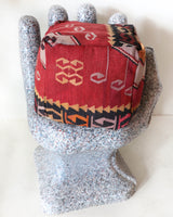 Floor pouf in a living room setting, pillow, turkish pillow, kilim pillow, home decor, decorative pillow, sham, rug pillow, decor, home decor, pouf, floor cushion, cushion, Portland, rugshop, Oregon, Wild Shaman, ottoman