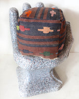 Floor pouf in a living room setting, pillow, turkish pillow, kilim pillow, home decor, decorative pillow, sham, rug pillow, decor, home decor, pouf, floor cushion, cushion, Portland, rugshop, Oregon, Wild Shaman, ottoman