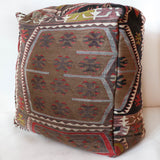 Floor pouf in a living room setting, pillow, turkish pillow, kilim pillow, home decor, decorative pillow, sham, rug pillow, decor, home decor, pouf, floor cushion, cushion, Portland, rugshop, Oregon, Wild Shaman, ottoman
