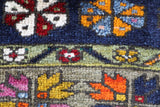 Vintage Turkish rug in a living room setting, pile rug, Turkish rug, vintage rug, portland, rug shop, bright colors, wild shaman, soft rug, bold color, Portland, Oregon, rug store, rug shop, local shop, antique rug