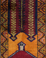 Vintage Turkish rug in a living room setting, pile rug, Turkish rug, vintage rug, portland, rug shop, bright colors, wild shaman, soft rug, bold color, Portland, Oregon, rug store, rug shop, local shop, antique rug