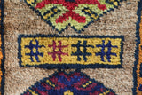 Vintage Turkish rug in a living room setting, pile rug, Turkish rug, vintage rug, portland, rug shop, bright colors, wild shaman, soft rug, bold color, Portland, Oregon, rug store, rug shop, local shop, antique rug