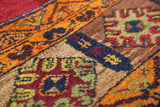 Vintage Turkish rug in a living room setting, pile rug, Turkish rug, vintage rug, portland, rug shop, bright colors, wild shaman, soft rug, bold color, Portland, Oregon, rug store, rug shop, local shop, antique rug