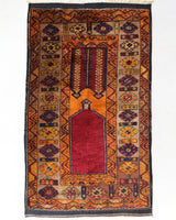 Vintage Turkish rug in a living room setting, pile rug, Turkish rug, vintage rug, portland, rug shop, bright colors, wild shaman, soft rug, bold color, Portland, Oregon, rug store, rug shop, local shop, antique rug