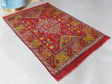 Small Turkish rug in a living room setting, pile rug, Turkish rug, vintage rug, portland, rug shop, bright colors, wild shaman, area rug, red rug, mini rug, bold color, Portland, Oregon, rug store, rug shop, local shop, flat weave, kilim rugSmall Turkish rug in a living room setting, pile rug, Turkish rug, vintage rug, portland, rug shop, bright colors, wild shaman, area rug, red rug, mini rug, bold color, Portland, Oregon, rug store, rug shop, local shop, flat weave, kilim rug