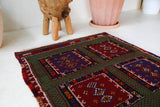 Vintage Pergamum Kozak Kilim Rug 3'3"x3'10"