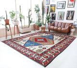 Vintage Turkish rug in a living room setting, Area rug in a living room setting, pile rug, Turkish rug, custom rug, , new rug, modern rug, customizable rug, made to order rug, portland, rug shop, bright colors, wild shaman, soft rug, bold color, Portland, Oregon, rug store, rug shop, local shop, made in Turkey