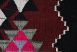 Vintage kilim rug in living room setting, bright colors, wild shaman, soft rug, bold color, Portland, Oregon, rug store, rug shop, local shop, vintage rug, modern kilim, warm colors
