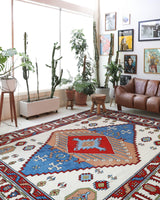 Vintage Turkish rug in a living room setting, Area rug in a living room setting, pile rug, Turkish rug, custom rug, , new rug, modern rug, customizable rug, made to order rug, portland, rug shop, bright colors, wild shaman, soft rug, bold color, Portland, Oregon, rug store, rug shop, local shop, made in Turkey