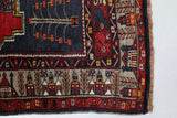 Vintage Turkish rug in a living room setting, pile rug, Turkish rug, vintage rug, portland, rug shop, bright colors, wild shaman, soft rug, bold color, Portland, Oregon, rug store, rug shop, local shop, antique rug