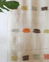 Vintage kilim rug in living room setting, old rug, antique rug, pastel colors, faded colors, Turkish rug, vintage rug, soft rug, Portland, Oregon, rug store, rug shop, local shop, earthy tones, earthy colors, warm colors