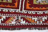 Vintage Turkish rug in a living room setting, pile rug, Turkish rug, vintage rug, portland, rug shop, bright colors, wild shaman, soft rug, bold color, Portland, Oregon, rug store, rug shop, local shop, antique rug