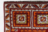 Vintage Turkish rug in a living room setting, pile rug, Turkish rug, vintage rug, portland, rug shop, bright colors, wild shaman, soft rug, bold color, Portland, Oregon, rug store, rug shop, local shop, antique rug