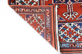 Vintage Turkish rug in a living room setting, pile rug, Turkish rug, vintage rug, portland, rug shop, bright colors, wild shaman, soft rug, bold color, Portland, Oregon, rug store, rug shop, local shop, antique rug