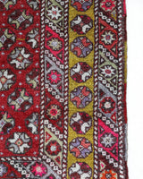 Vintage Turkish rug in living room setting, old rug, antique rug, pastel colors, faded colors, Turkish rug, vintage rug, soft rug, Portland, Oregon, rug store, rug shop, local shop