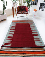Vintage Bodrum Bos Kilim Rug 4'x6'5"