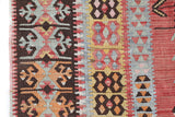 Vintage Turkish runner rug in living room setting, old rug, antique rug, pastel colors, faded colors, Turkish rug, vintage rug, soft rug, Portland, Oregon, rug store, rug shop, local shop