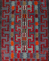 Vintage kilim rug in living room setting, bright colors, wild shaman, soft rug, bold color, Portland, Oregon, rug store, rug shop, local shop, vintage rug, modern kilim, warm colors