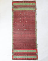 Vintage Turkish runner rug in a living room setting, pile rug, Turkish rug, vintage rug, portland, rug shop, bright colors, wild shaman, soft rug, bold color, Portland, Oregon, rug store, rug shop, local shop, antique rug