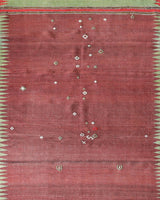 Vintage Turkish runner rug in a living room setting, pile rug, Turkish rug, vintage rug, portland, rug shop, bright colors, wild shaman, soft rug, bold color, Portland, Oregon, rug store, rug shop, local shop, antique rug