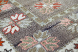 Vintage Turkish rug in living room setting, old rug, antique rug, pastel colors, faded colors, Turkish rug, vintage rug, soft rug, Portland, Oregon, rug store, rug shop, local shop