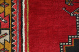 Vintage Turkish rug in a living room setting, pile rug, Turkish rug, vintage rug, portland, rug shop, bright colors, wild shaman, soft rug, bold color, Portland, Oregon, rug store, rug shop, local shop, antique rug