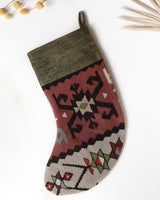 Christmas Stocking, kilim Christmas stocking, gif tables, holiday gift ideas, rug shop, Portland, Oregon, home accessories, kilim accessories, rug accessories,  Christmas gift ideas