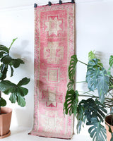 Vintage Kurdish Herki Runner Rug 2'11"x9'8"