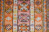 Vintage Turkish rug in a living room setting, pile rug, Turkish rug, vintage rug, portland, rug shop, bright colors, wild shaman, soft rug, bold color, Portland, Oregon, rug store, rug shop, local shop, antique rug