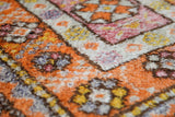 Vintage Turkish rug in a living room setting, pile rug, Turkish rug, vintage rug, portland, rug shop, bright colors, wild shaman, soft rug, bold color, Portland, Oregon, rug store, rug shop, local shop, antique rug