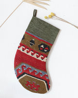 Christmas Stocking, kilim Christmas stocking, gif tables, holiday gift ideas, rug shop, Portland, Oregon, home accessories, kilim accessories, rug accessories,  Christmas gift ideas