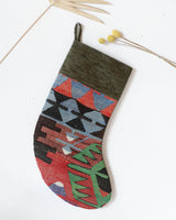 Christmas Stocking, kilim Christmas stocking, gif tables, holiday gift ideas, rug shop, Portland, Oregon, home accessories, kilim accessories, rug accessories,  Christmas gift ideas