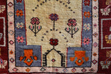 Vintage Turkish rug in a living room setting, pile rug, Turkish rug, vintage rug, portland, rug shop, bright colors, wild shaman, soft rug, bold color, Portland, Oregon, rug store, rug shop, local shop, antique rug
