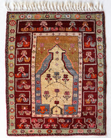 Vintage Turkish rug in a living room setting, pile rug, Turkish rug, vintage rug, portland, rug shop, bright colors, wild shaman, soft rug, bold color, Portland, Oregon, rug store, rug shop, local shop, antique rug