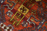 Vintage Turkish rug in a living room setting, pile rug, Turkish rug, vintage rug, portland, rug shop, bright colors, wild shaman, soft rug, bold color, Portland, Oregon, rug store, rug shop, local shop, shag rug, shaggy, plush,tulu rugs